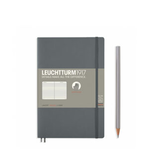 Блокнот Leuchtturm1917 Paperback (B6), М’яка обкладинка, Антрацит, Лінія